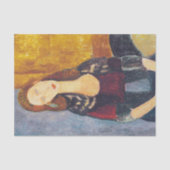 Amedeo Modigliani - Portrait Jeanne Hebuterne #2 Tissuepapier (Voorkant)