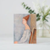Amedeo Modigliani - Portrait Jeanne Hebuterne #3 Briefkaart (Staand voorkant)