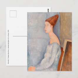 Amedeo Modigliani - Portrait Jeanne Hebuterne #3 Briefkaart