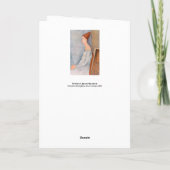 Amedeo Modigliani - Portrait Jeanne Hebuterne #3 Kaart (Achterkant)