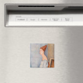 Amedeo Modigliani - Portrait Jeanne Hebuterne #3 Magneet (Insitu (Vaatwasser))