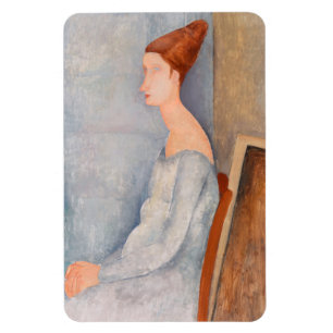 Amedeo Modigliani - Portrait Jeanne Hebuterne #3 Magneet
