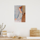 Amedeo Modigliani - Portrait Jeanne Hebuterne #3 Poster (Keuken)
