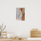 Amedeo Modigliani - Portrait Jeanne Hebuterne #3 Poster (Keuken)