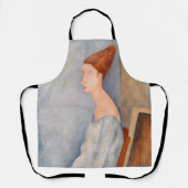 Amedeo Modigliani - Portrait Jeanne Hebuterne #3 Schort (Voorkant)