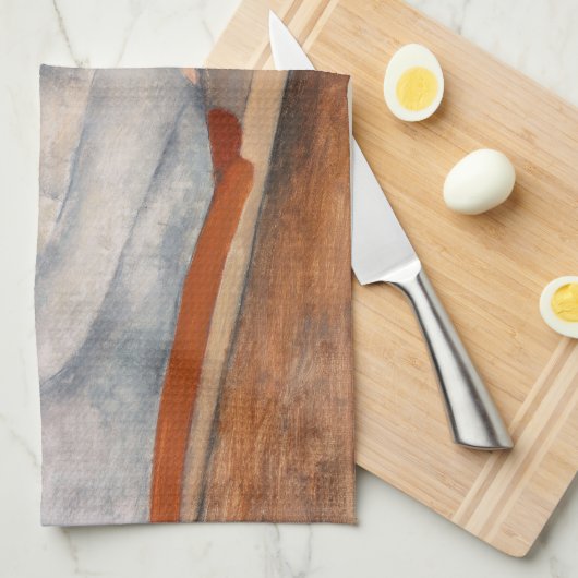 Amedeo Modigliani - Portrait Jeanne Hebuterne #3 Theedoek (Quarter Fold)