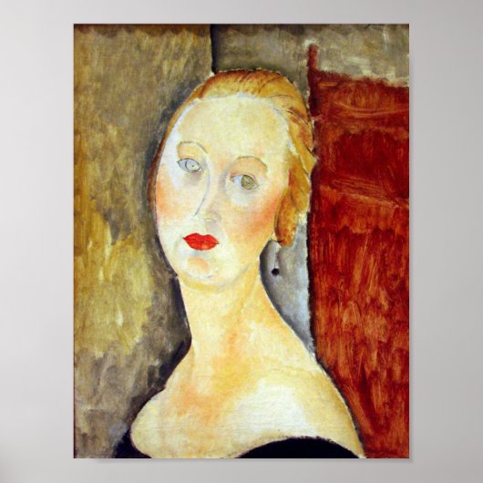 Amedeo Modigliani - portret de Germaine Survage Poster (Voorkant)