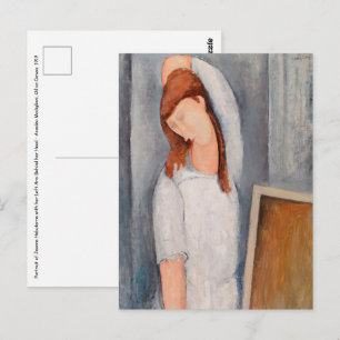 Amedeo Modigliani - Portret Jeanne Hebuterne #1 Briefkaart