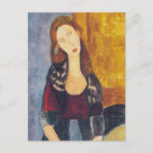 Amedeo Modigliani - Portret Jeanne Hebuterne #2 Briefkaart (Voorkant)