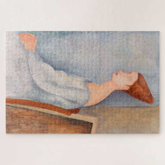 Amedeo Modigliani - Portret Jeanne Hebuterne #3 Legpuzzel (Horizontaal)