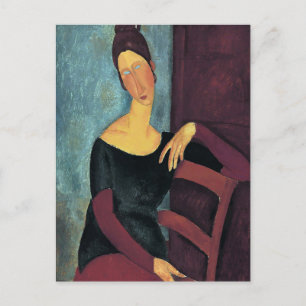 Amedeo Modigliani, Portret van de vrouw van de kun Briefkaart