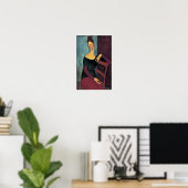 Amedeo Modigliani, Portret van de vrouw van de kun Poster (Thuiskantoor)
