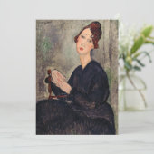 Amedeo Modigliani - Portret van Dedie Hayden Bedankkaart (Staand voorkant)