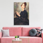Amedeo Modigliani - Portret van Dedie Hayden Canvas Afdruk (Insitu (Woonkamer))