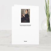 Amedeo Modigliani - Portret van Dedie Hayden Kaart (Achterkant)