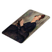 Amedeo Modigliani - Portret van Dedie Hayden Magneet (Linkerzijde)