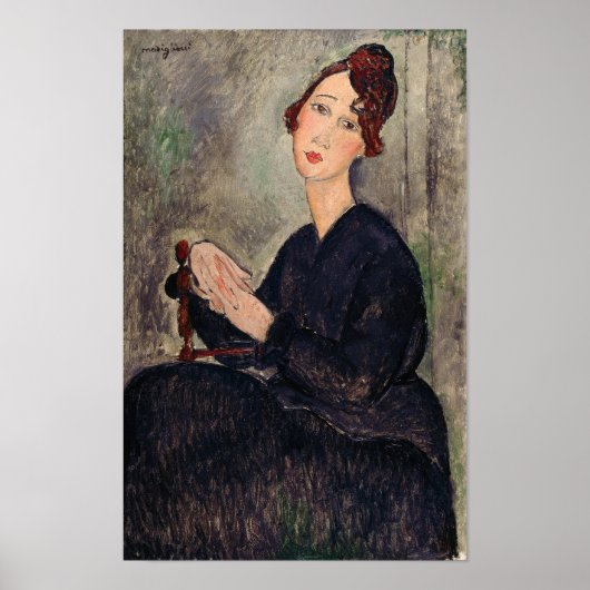 Amedeo Modigliani - Portret van Dedie Hayden Poster (Voorkant)