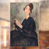 Amedeo Modigliani - Portret van Dedie Hayden Raamsticker (Vel 2)