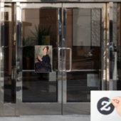 Amedeo Modigliani - Portret van Dedie Hayden Raamsticker (Kantoordeur)