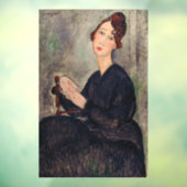 Amedeo Modigliani - Portret van Dedie Hayden Raamsticker (Vel 3)