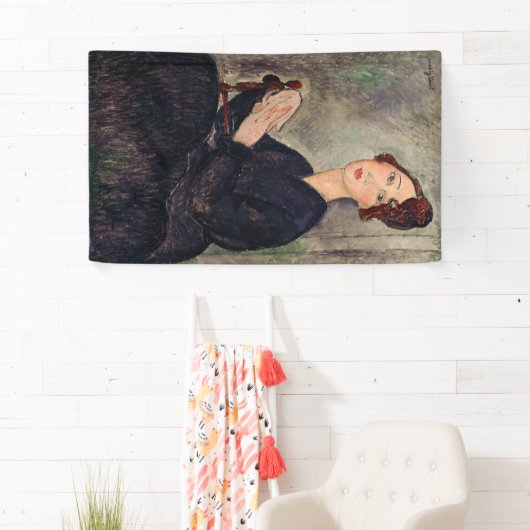 Amedeo Modigliani - Portret van Dedie Hayden Spandoek (Insitu)