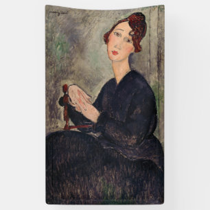 Amedeo Modigliani - Portret van Dedie Hayden Spandoek