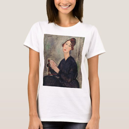 Amedeo Modigliani - Portret van Dedie Hayden T-shirt (Voorkant)