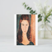 Amedeo Modigliani - portret van een jong meisje Briefkaart (Staand voorkant)