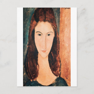 Amedeo Modigliani - portret van een jong meisje Briefkaart