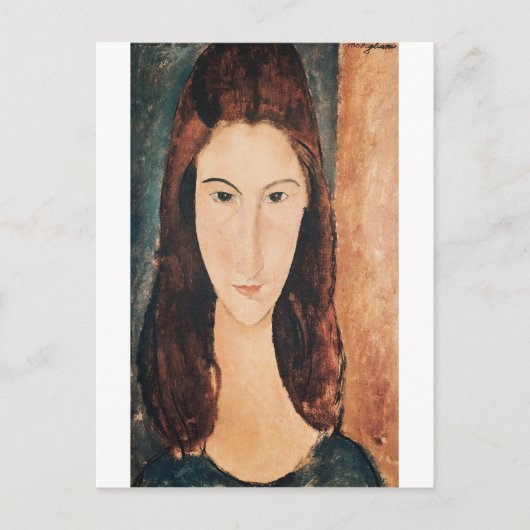 Amedeo Modigliani - portret van een jong meisje Briefkaart (Voorkant)