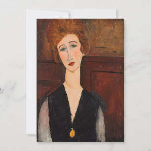 Amedeo Modigliani - Portret van een vrouw Bedankkaart