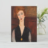 Amedeo Modigliani - Portret van een vrouw Bedankkaart (Staand voorkant)