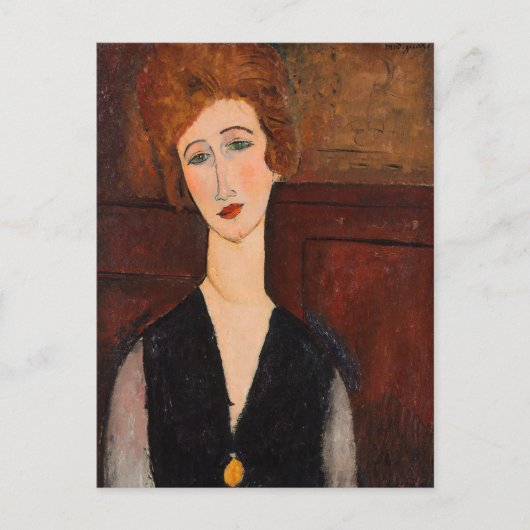Amedeo Modigliani - Portret van een vrouw Briefkaart (Voorkant)
