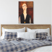 Amedeo Modigliani - Portret van een vrouw Canvas Afdruk (Insitu (Slaapkamer))
