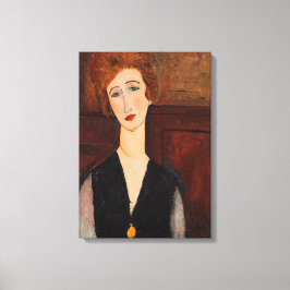 Amedeo Modigliani - Portret van een vrouw Canvas Afdruk