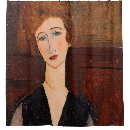 Amedeo Modigliani - Portret van een vrouw Douchegordijn (Voorkant)