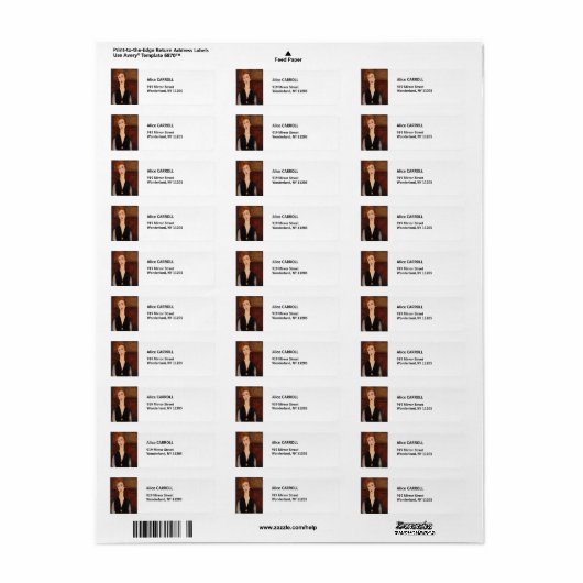 Amedeo Modigliani - Portret van een vrouw Etiket (Full Sheet)