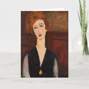 Amedeo Modigliani - Portret van een vrouw Kaart