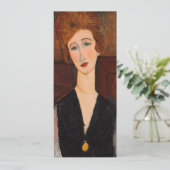 Amedeo Modigliani - Portret van een vrouw Kaart (Staand voorkant)