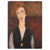 Amedeo Modigliani - Portret van een vrouw Klembord (Achterkant)