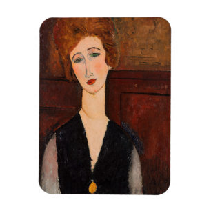 Amedeo Modigliani - Portret van een vrouw Magneet