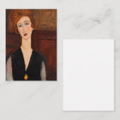 Amedeo Modigliani - Portret van een vrouw Notitiekaartje (Voorkant / Achterkant)