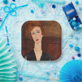 Amedeo Modigliani - Portret van een vrouw Papieren Bordje (Feest)