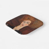 Amedeo Modigliani - Portret van een vrouw Papieren Bordje (Gebogen)