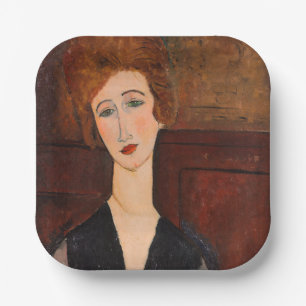 Amedeo Modigliani - Portret van een vrouw Papieren Bordje