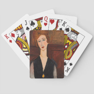 Amedeo Modigliani - Portret van een vrouw Pokerkaarten