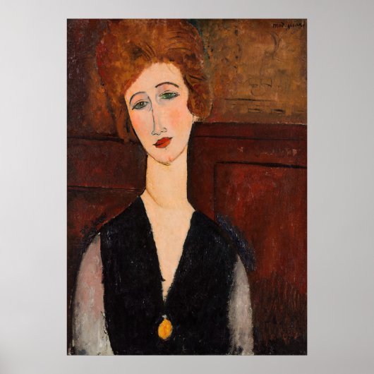 Amedeo Modigliani - Portret van een vrouw Poster (Voorkant)