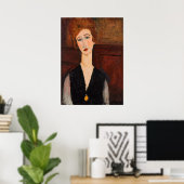 Amedeo Modigliani - Portret van een vrouw Poster (Thuiskantoor)