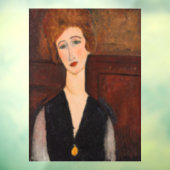 Amedeo Modigliani - Portret van een vrouw Raamsticker (Vel 3)