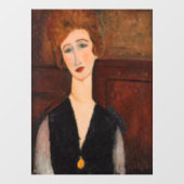Amedeo Modigliani - Portret van een vrouw Raamsticker (Vel)